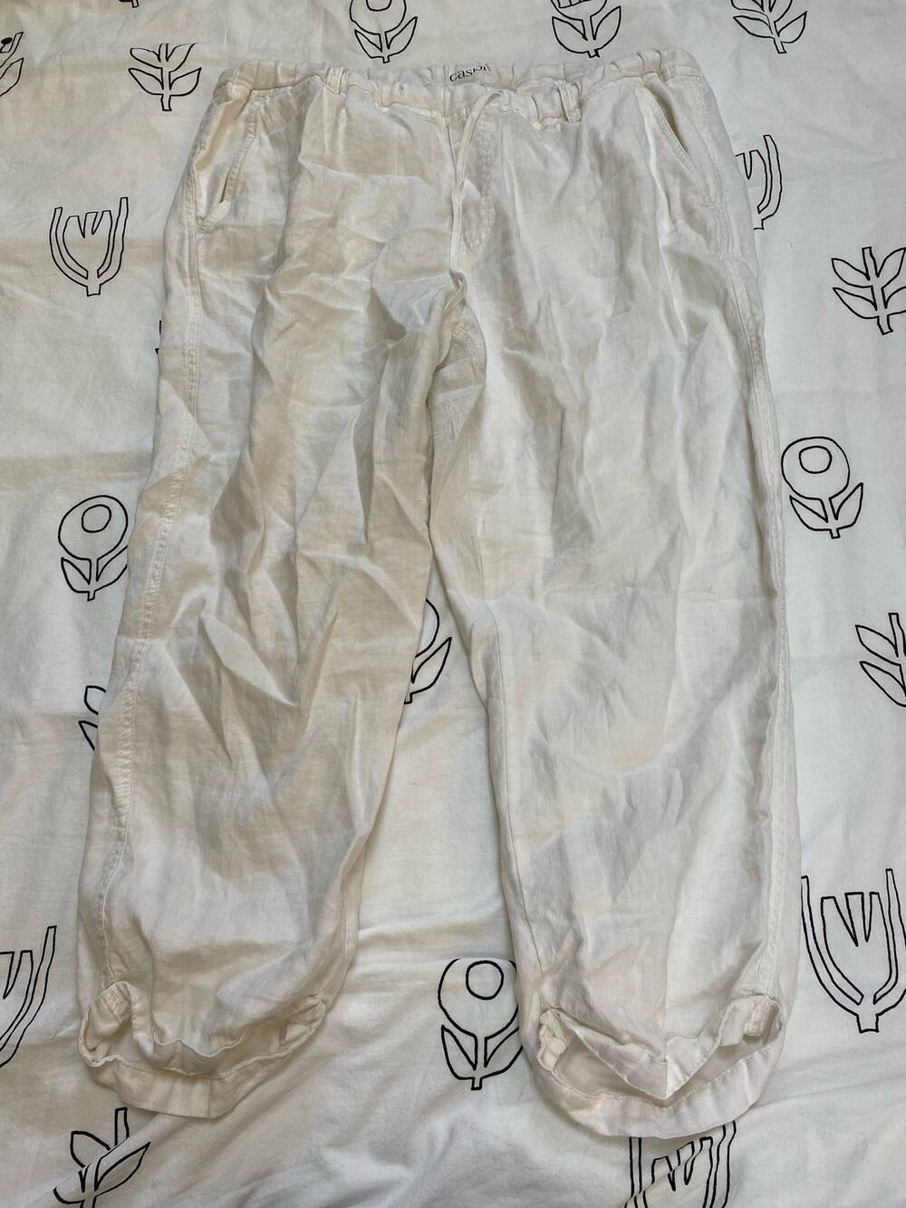 Caslon White Linen Pants